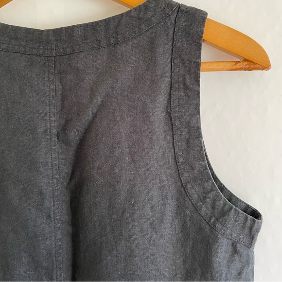 Black Linen Dress Size M - Picture 8 of 13